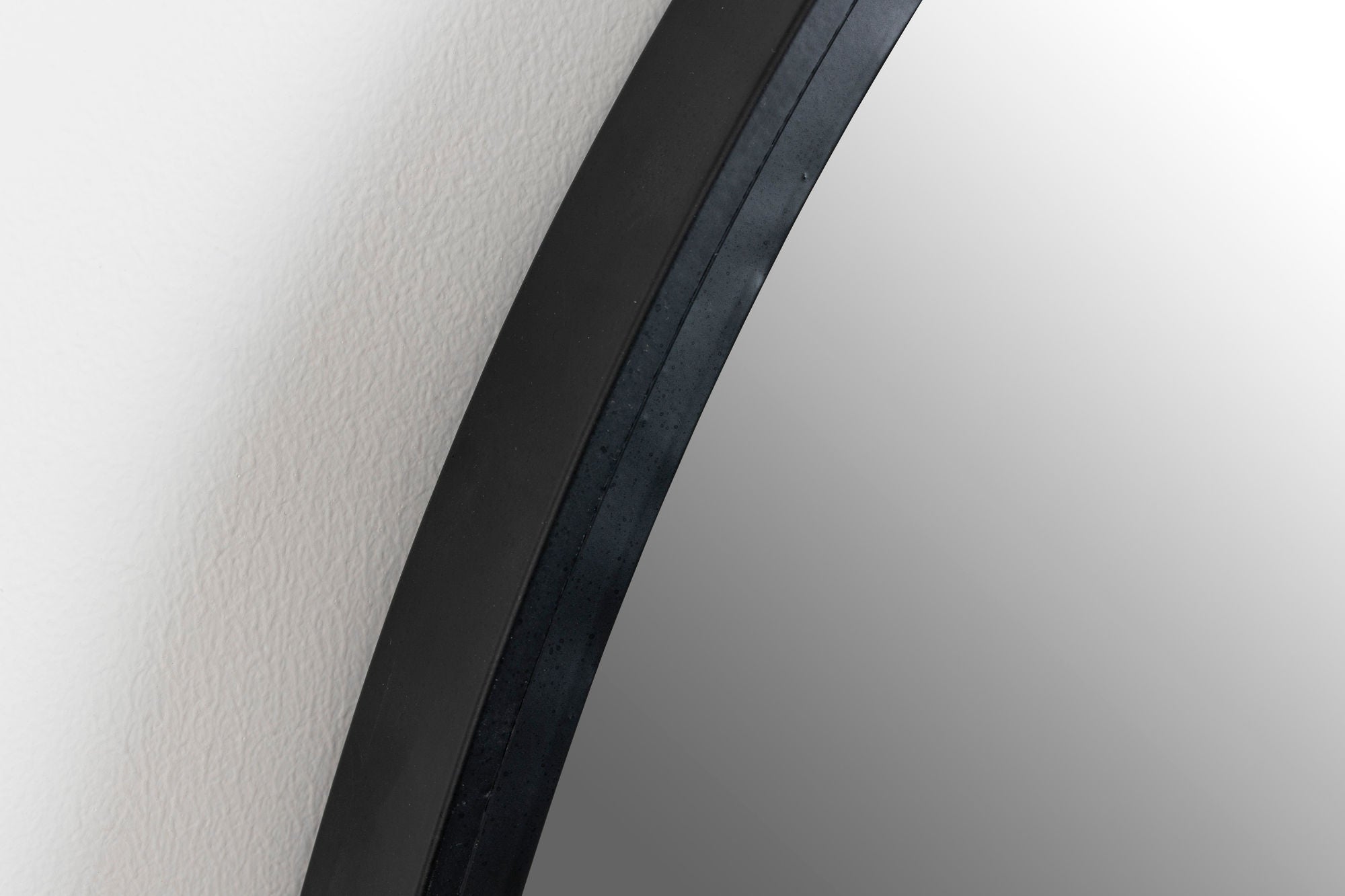 Matz Black Oval Wall Mirror Large